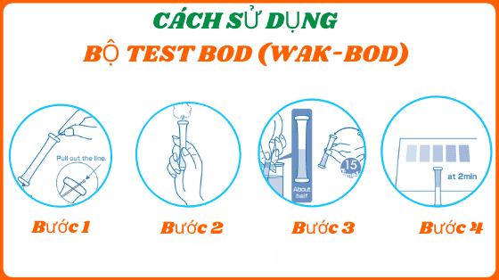 Cách sử dụng test kit WAK-BOD